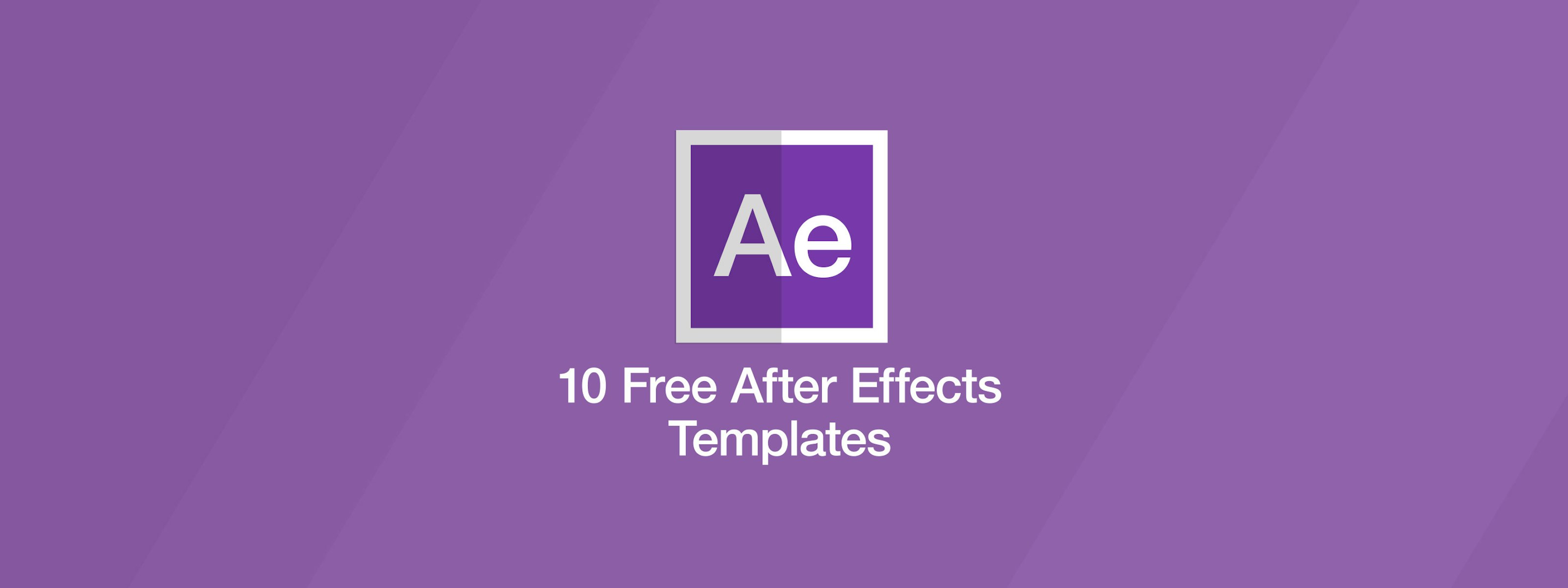 After effects templates free download title